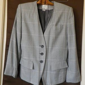 Women's En Avance blazer grey-cream-pale pink 10